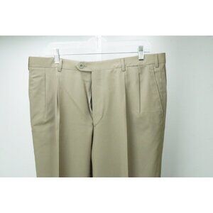 Brioni Moena Taupe Beige S120s Wool Mens Pants Trousers Sz 54 EU NEW